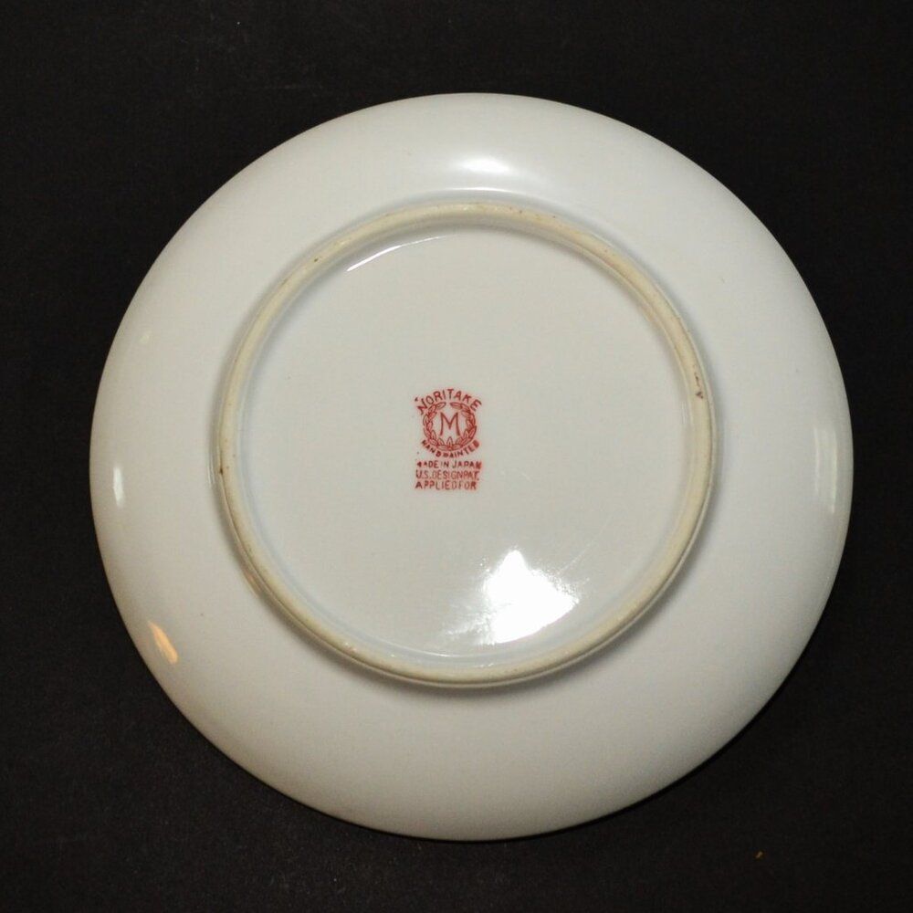 Noritake Candle Carry Plate Hand Painted Home Decor Vintage Japan - Picture 4 of 5